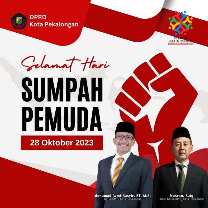 DPRD Kota Pekalongan Mengucapkan Selamat Hari Sumpah Pemuda 1 IMG 20231024 WA0026
