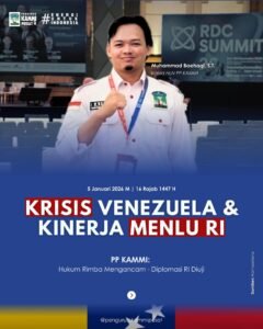 Soroti Krisis Venezuela dan Kinerja Menlu RI, PP KAMMI : Hukum Rimba Mengancam, Diplomasi RI di Uji 2 IMG 20260105 WA0152