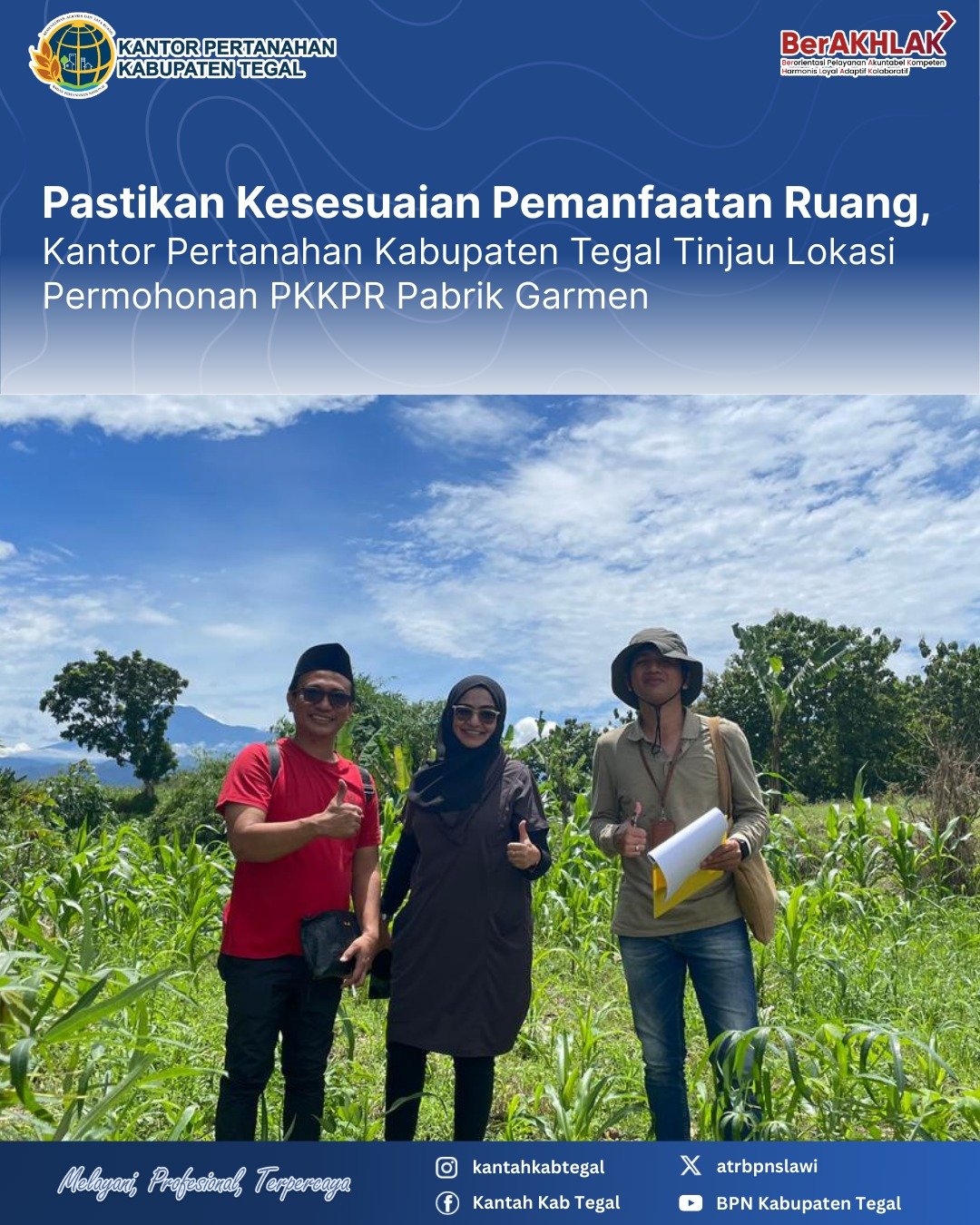 Pastikan Kesesuaian Pemanfaatan Ruang, Kantor Pertanahan Kabupaten Tegal Tinjau Lokasi Permohonan PKKPR Pabrik Garmen 1 IMG 20260130 WA0108